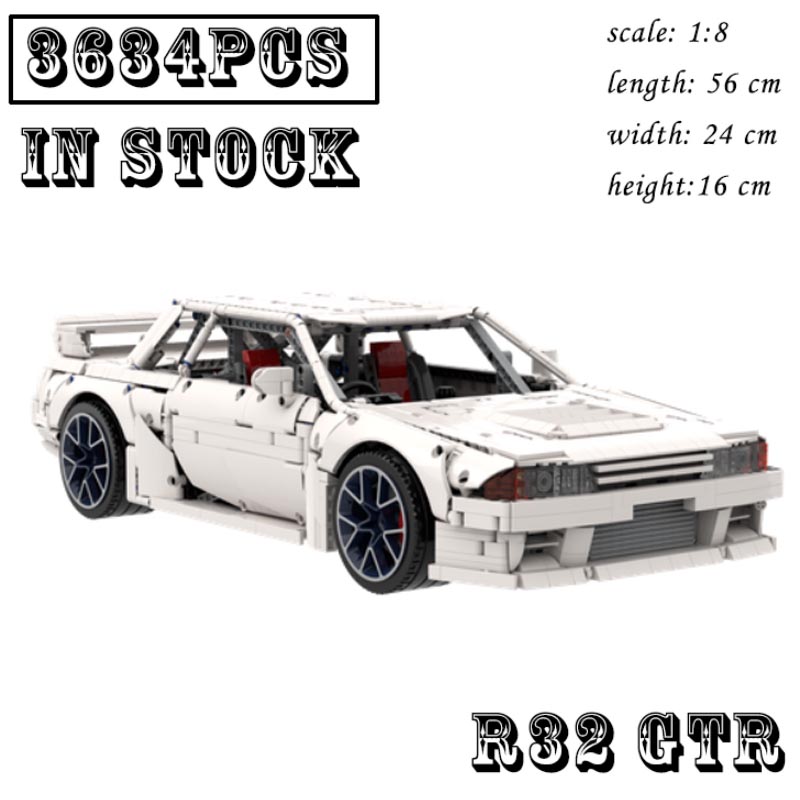 Moc Supercar Building Blocks 1/8 Scale - MOC-62624 Modello Tecnico in Scala 1:8