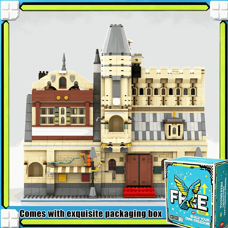 Moc Modular Building Street View Bricks - 4598PCS MOC Modello di Città con