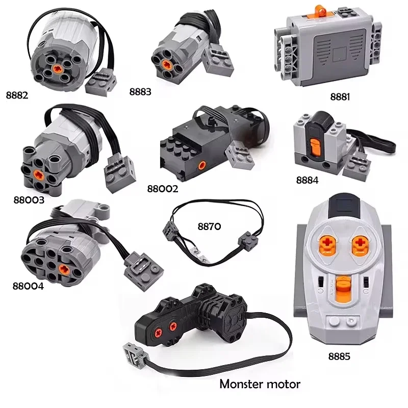 Power Functions Motor Battery Box Remote - Set di parti tecniche Blocchi di