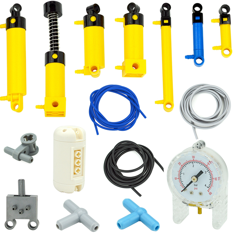 Pneumatic Cylinder Pump Technic Parts - MOC Parti tecniche Pompa pneumatica ad