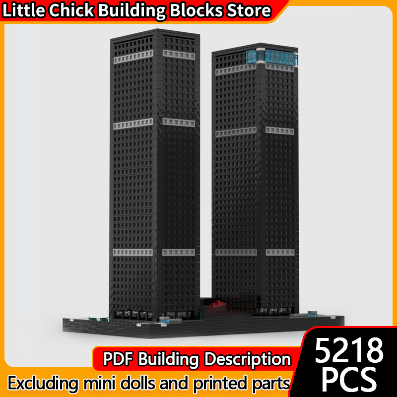 Moc Modular Building Street View Bricks - City Street View Modello MOC Mattoni