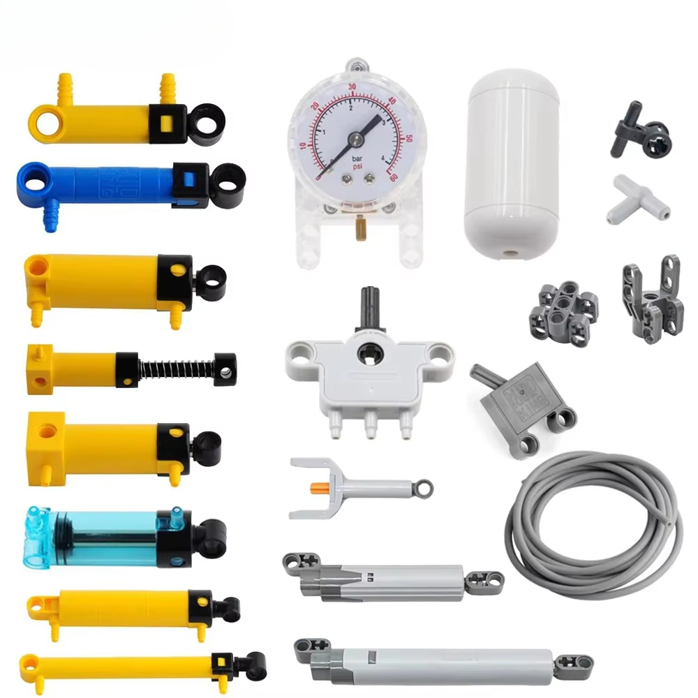 Pneumatic Cylinder Pump Technic Parts - MOC Bricks Parti tecniche Pompa pneumatica