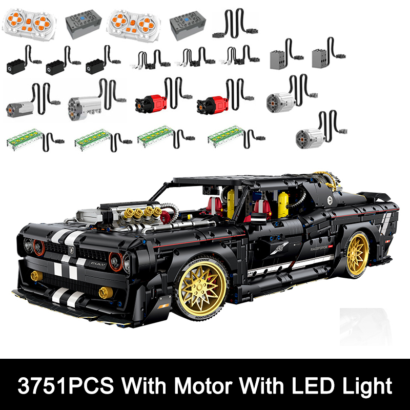 Moc Supercar Building Blocks 1/8 Scale - GULY MOC Tech Creative Modello di