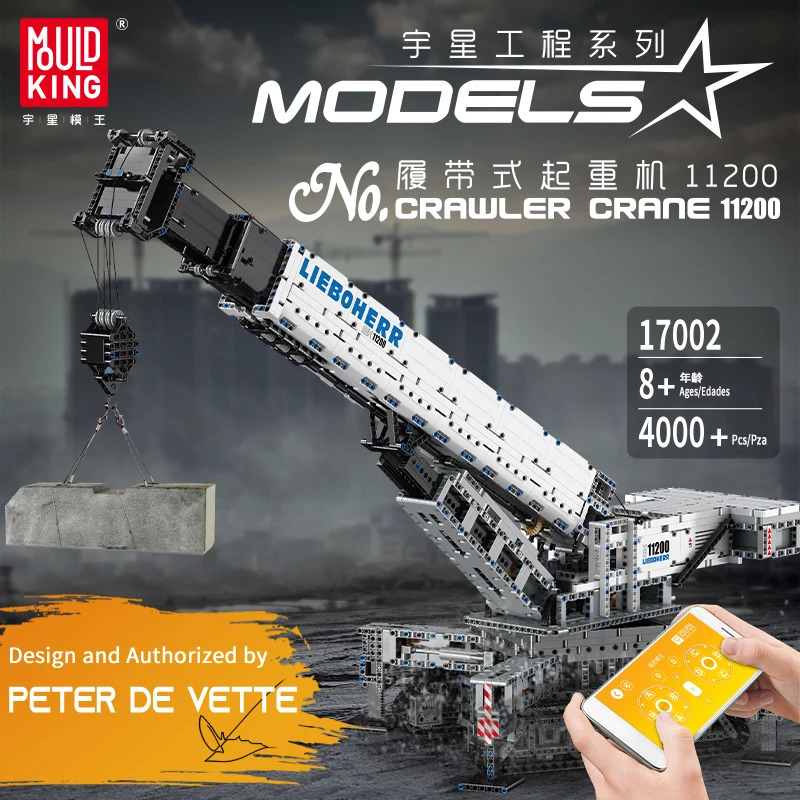 Technical Crane Truck Excavator Blocks - YX17002 Kit di Blocchi Tecnici da