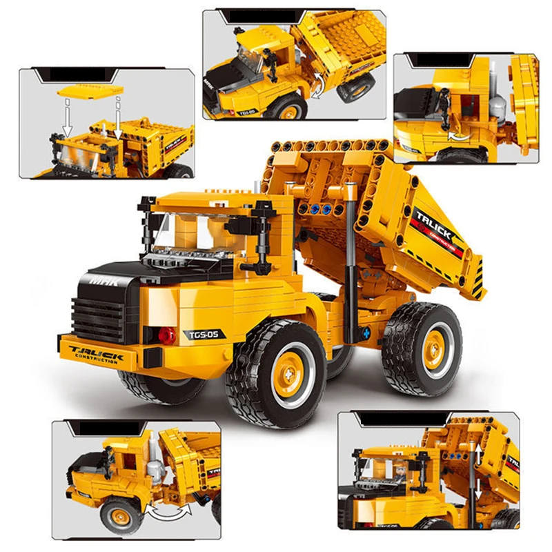 Città tecnica MOC WheelLoader  - Technical Crane Truck Excavator Blocks recensione e prezzo