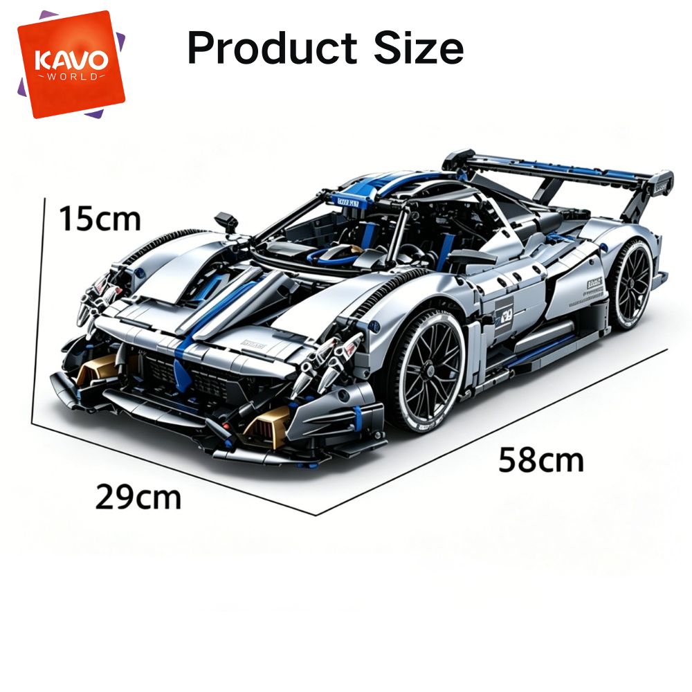 KAVOWORLD Premium MOC Super Sp - Moc Supercar Building Blocks 1/8 Scale recensione e prezzo