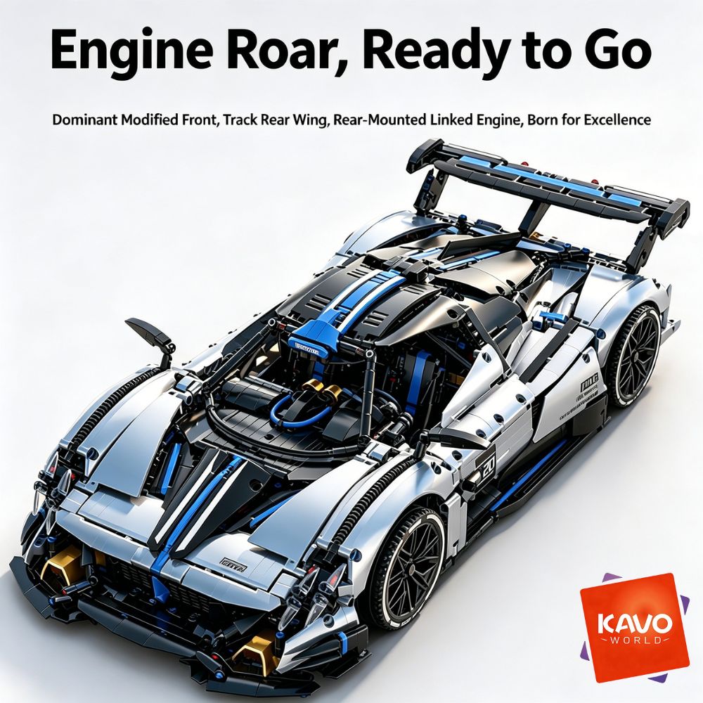KAVOWORLD Premium MOC Super Sp - Moc Supercar Building Blocks 1/8 Scale recensione e prezzo