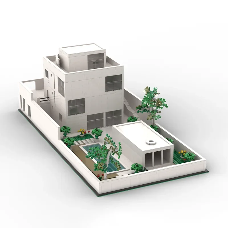 Vista Urbana: Villa con Giardi - Moc Modular Building Street View Bricks recensione e prezzo