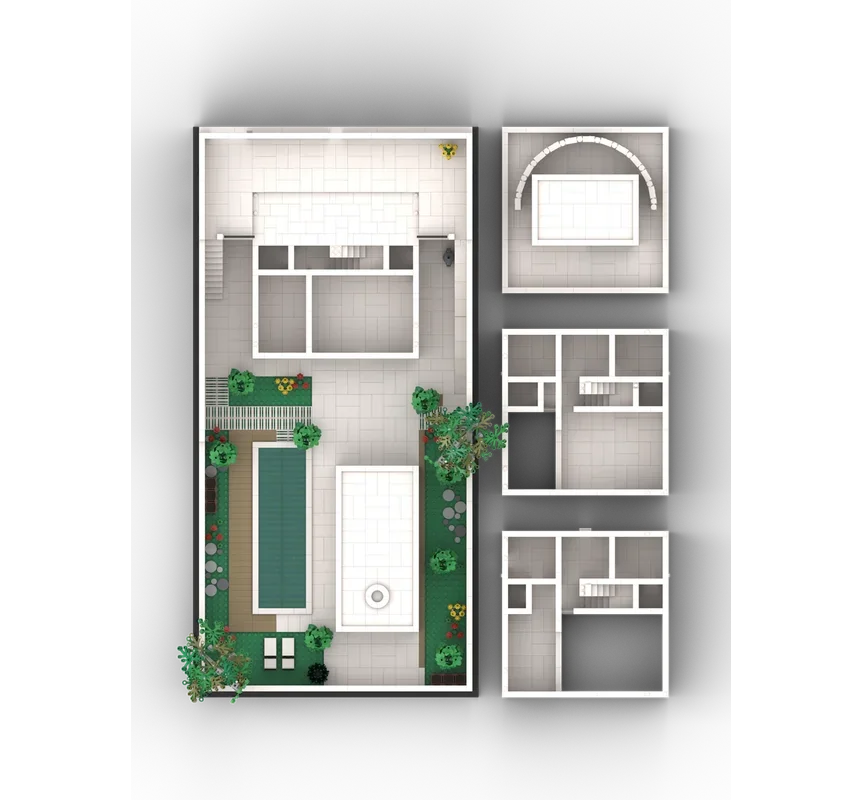 Vista Urbana: Villa con Giardi - Moc Modular Building Street View Bricks recensione e prezzo