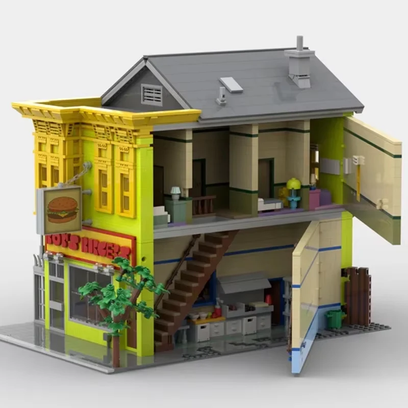 Modello animato di edificio in - Moc Modular Building Street View Bricks recensione e prezzo