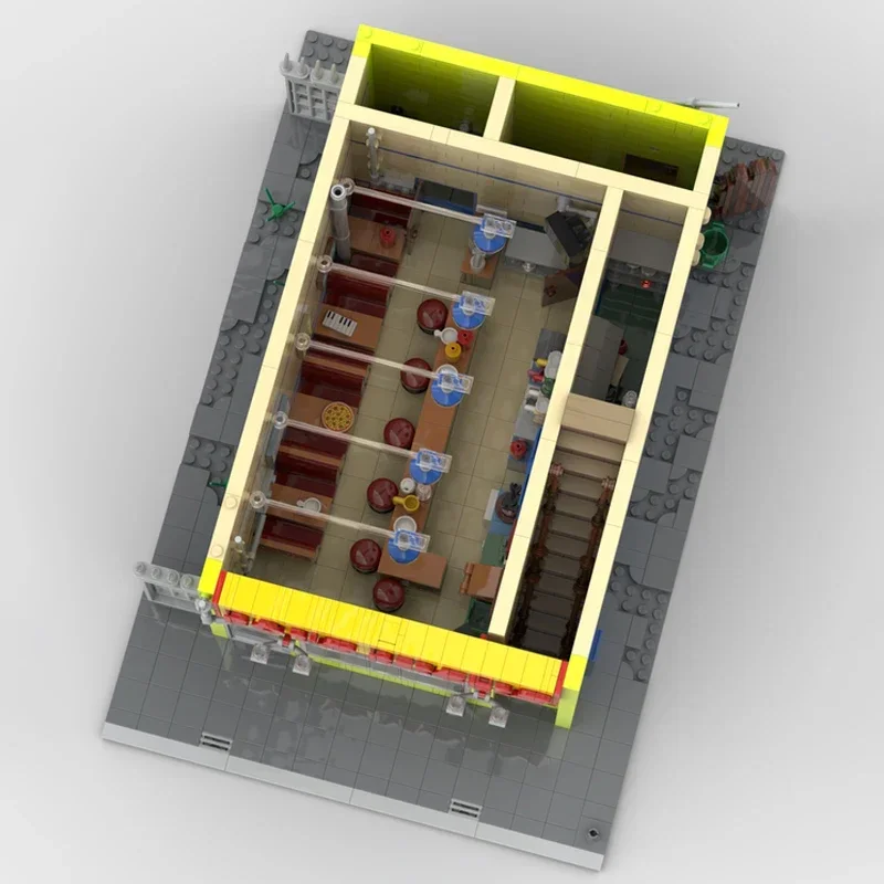Modello animato di edificio in - Moc Modular Building Street View Bricks recensione e prezzo