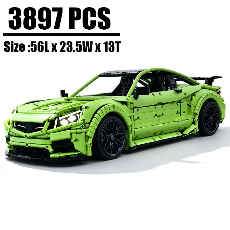 NUOVO MOC-60193 C63AMG Spyder  - Moc Supercar Building Blocks 1/8 Scale recensione e prezzo