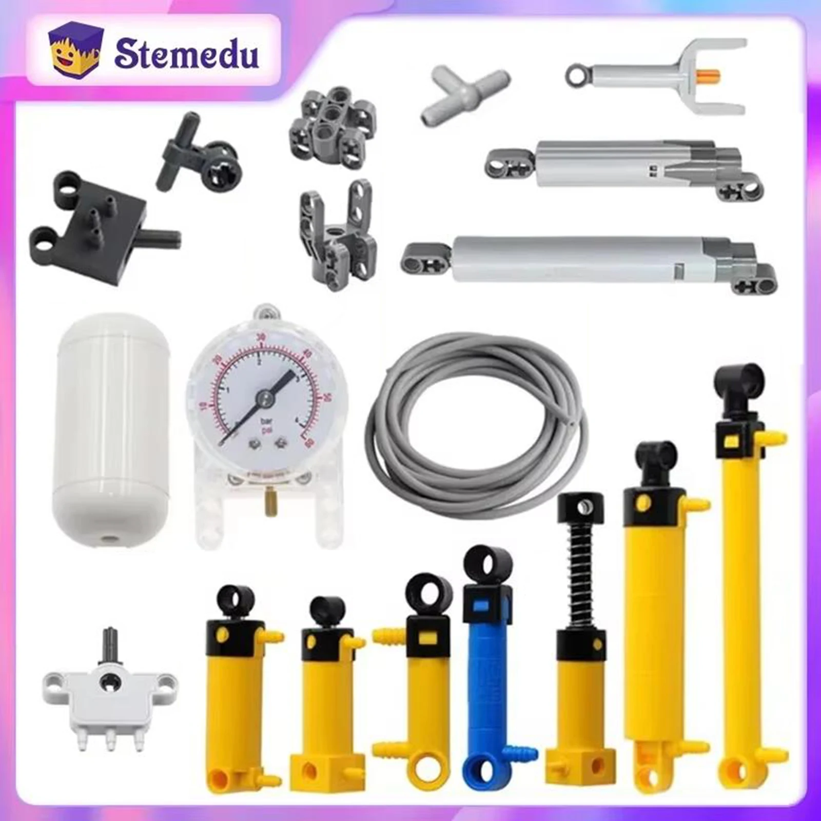 MOC Kit Pneumatici Parti Tecni - Pneumatic Cylinder Pump Technic Parts recensione e prezzo