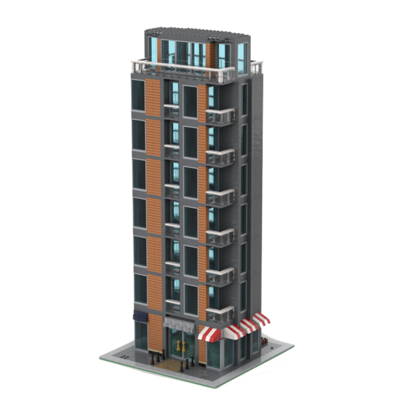 2255 Parti MOC Creativo Città  - Moc Modular Building Street View Bricks recensione e prezzo