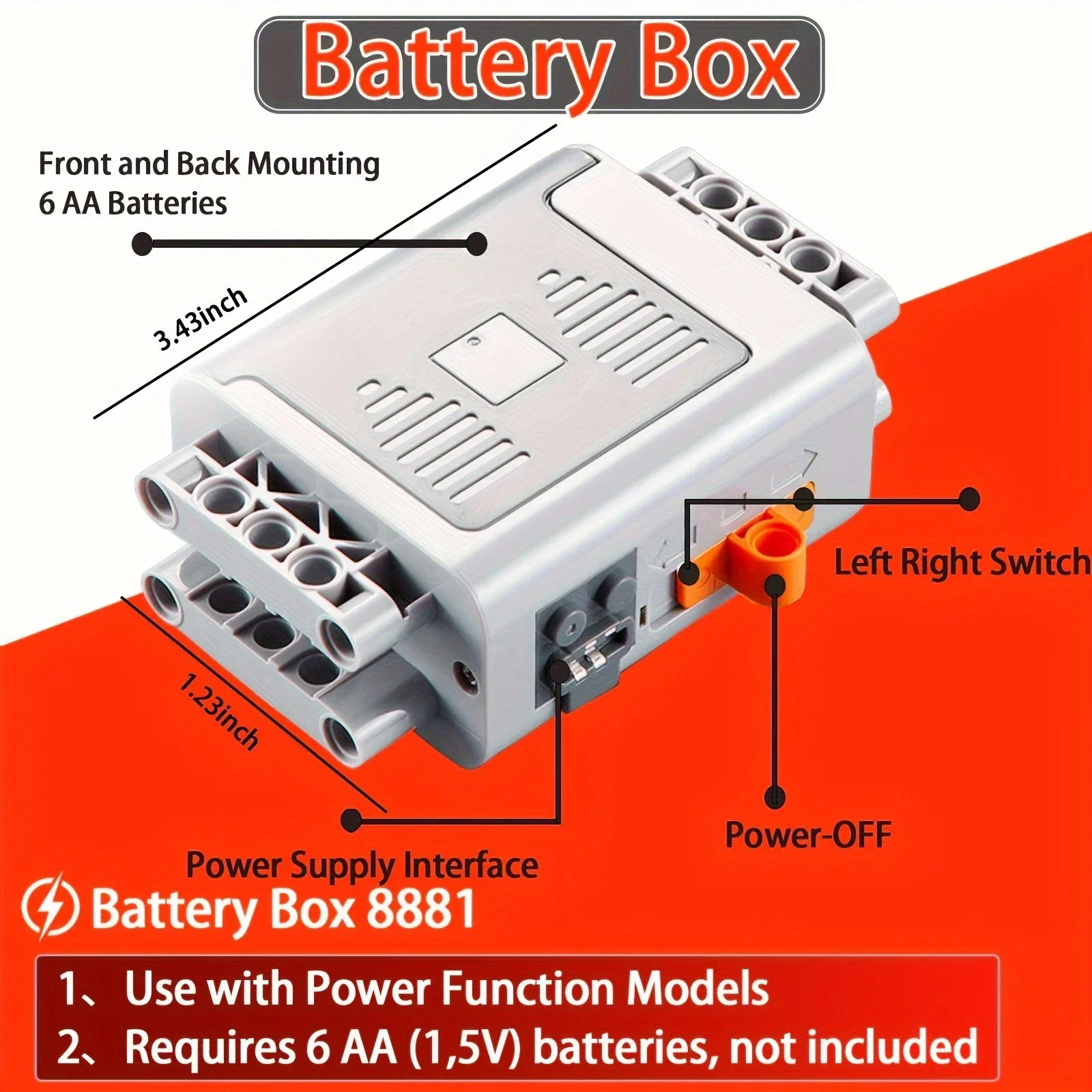 Parti Tecniche MOC, Funzioni d - Power Functions Motor Battery Box Remote recensione e prezzo
