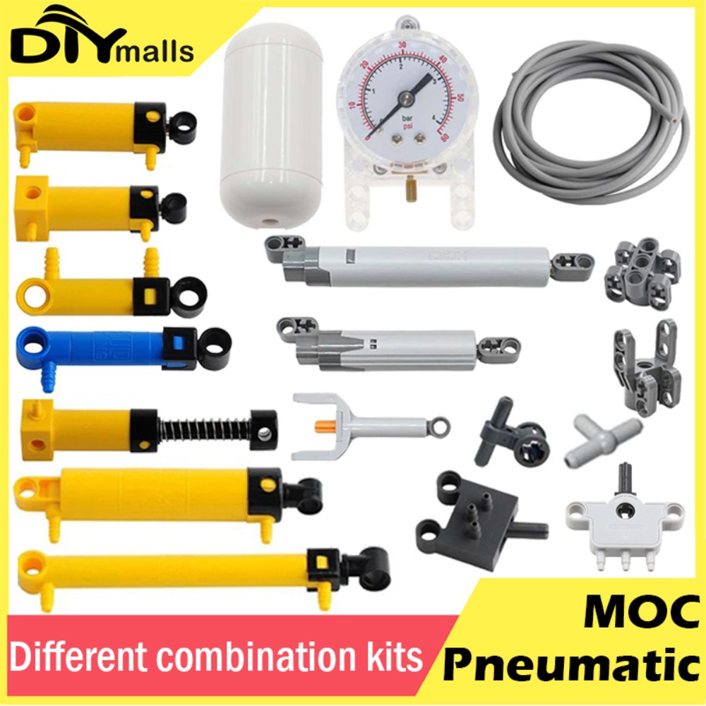 MOC Kit Pneumatici Parti Tecni - Pneumatic Cylinder Pump Technic Parts recensione e prezzo