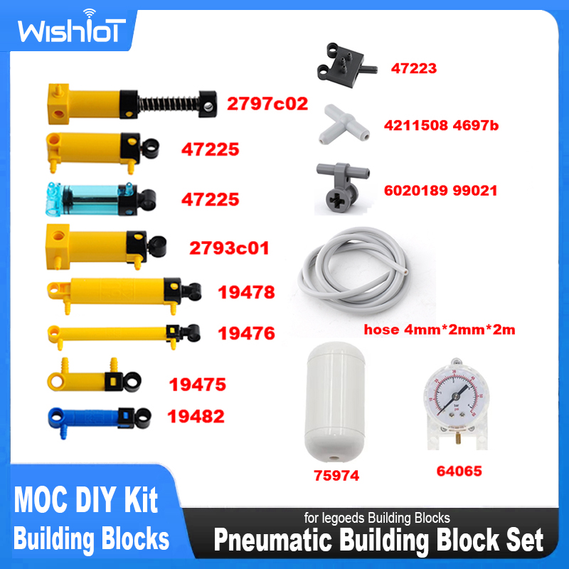 MOC Kit Pneumatici Parti Tecni - Pneumatic Cylinder Pump Technic Parts recensione e prezzo