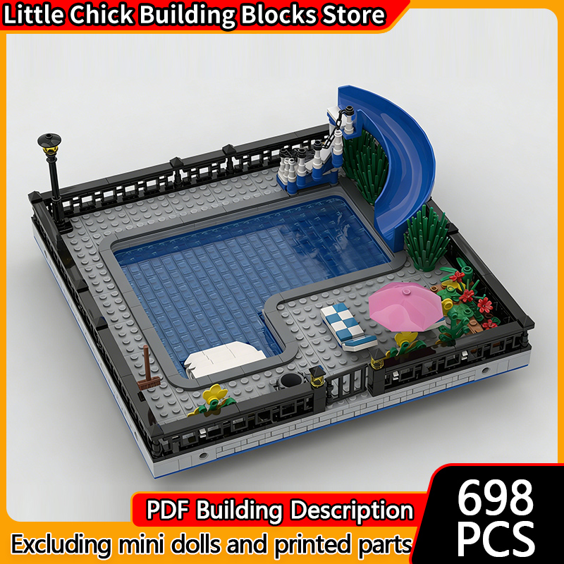 City Street View Modello MOC M - Moc Modular Building Street View Bricks recensione e prezzo