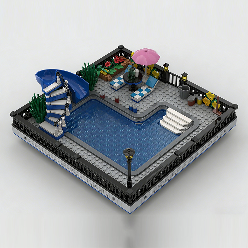 City Street View Modello MOC M - Moc Modular Building Street View Bricks recensione e prezzo