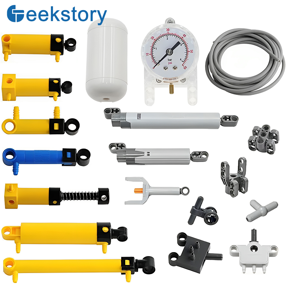 Parti tecniche MOC Kit pneumat - Pneumatic Cylinder Pump Technic Parts recensione e prezzo