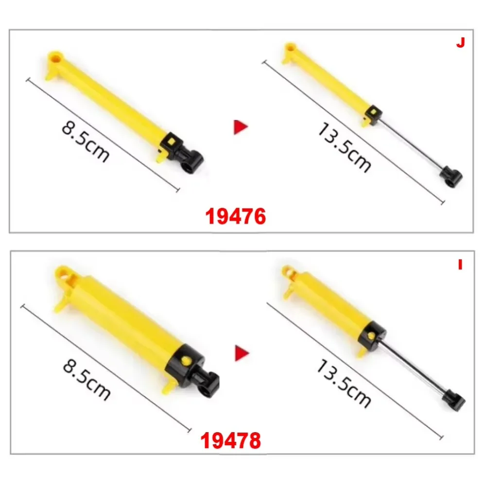 Parti tecniche MOC Kit pneumat - Pneumatic Cylinder Pump Technic Parts recensione e prezzo