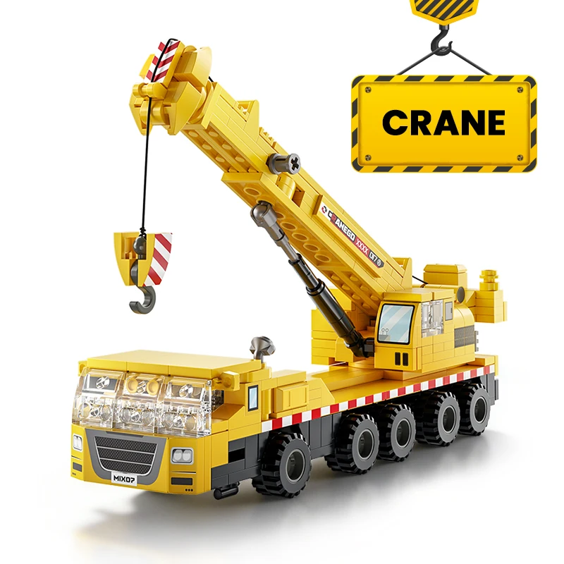 Serie di Veicoli da Costruzion - Technical Crane Truck Excavator Blocks recensione e prezzo